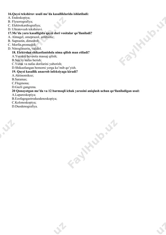 yotoq yaralarning kasbiy nazariy savollar - Page 5