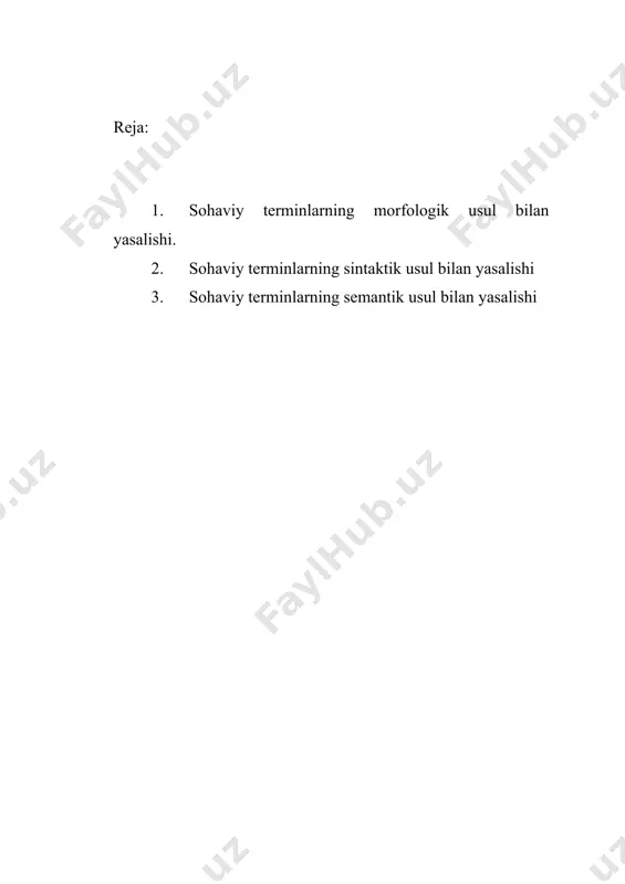 a: amaliyot, asar, asos, izoh, imlo, ilm, in’ikos, ilova, isloh, istiloh, islohot, maqola, misol, masala, maxraj, manfiy, musbat, mavzu, mazmun, mantiq, ma’noviy, ma’rifiy, muqaddima, mushohada, tajriba, taqriz, tahlil, uslub, fan, falsafa va hokazo. 2. forscha-tojikcha: bastakor, doya, duradgor, zabtkor, navosoz, navoxon, shogird, peshqadam, sovrin, sozanda, ustoz, chavandoz, yakkaxon, havaskor, hamshira kabi. 3. ruscha-baynalmilal: abzas, agronomiya, agroximiya, agrotexnika, arxeologiya, gazeta, kodeks, lingvistika, matematika, nekrolog, plenum, realizm, romantizm, sessiya, syezd, fizika, fonetika, fonologiya va hokazolar. ularning ma’lum qismlari: a) lotincha: abbreviatsiya, abstrakt ot, agglyutinatsiya, adverbializatsiya, adyektivatsiya, akkomodatsiya, aktualizatsiya, aksentologiya, alliteratsiya, alternatsiya, areal, artikulyatsiya, assimilyatsiya, affiks, affiksoid, affrikata kabi. b) yunoncha: allegoriya, allomorf, allofon, alfavit, amorf tillar, analitik tillar, analogiya, anomaliya, antiteza, antonim, antroponim, apokopa, arxaizm, aforizm singari. keyingi yillarda mustaqillik sharofati bilan respublikamiz miqyosida yuz bergan ijtimoiy-siyosiy o‘zgarishlar tilimiz taraqqiyotiga, xususan uning terminologik rivojiga katta ta’sir ko‘rsatdi. «davlat tili haqida»gi qonunning yuzaga kelishi munosabati bilan fanlarning turli yo‘nalishlari bo‘yicha atamashunoslik sohasida islohotlar …