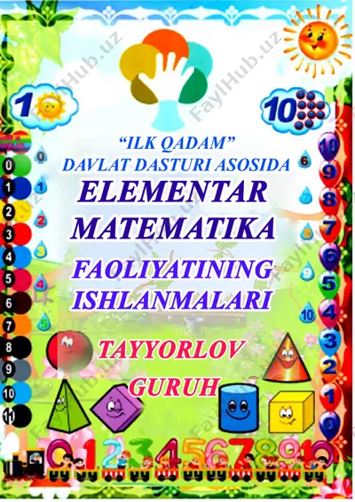matematikadan faoliyat ishlanmalari — DOC