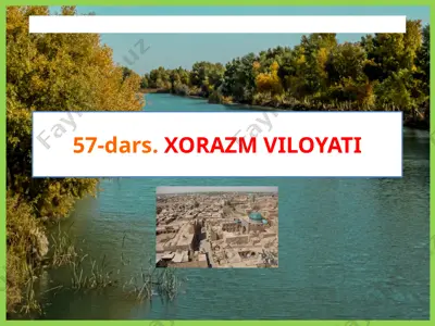 xorazm viloyati — PPTX