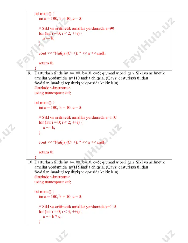 = 1; i #include #include int main() { // butun sonlarni ixtiyoriy saralash usuli orqali taxlil qilish std::vector numbers_cpp = {"28", "2", "11", "32", "7", "51", "84", "45", "16"}; std::sort(numbers_cpp.begin(), numbers_cpp.end(), [](const std::string &a, const std::string &b) { return std::stoi(a) #include #include int main() { // butun sonlarni ixtiyoriy saralash usuli orqali taxlil qilish std::vector numbers_cpp = {"3", "55", "33", "9", "51", "84", "32", "45", "67"}; std::sort(numbers_cpp.begin(), numbers_cpp.end(), [](const std::string &a, const std::string &b) { return std::stoi(a) #include #include int main() { // butun sonlarni ixtiyoriy saralash usuli orqali taxlil qilish std::vector numbers_cpp = {"28", "12", "11", "32", "0", "53", "84", "45", "59"}; std::sort(numbers_cpp.begin(), numbers_cpp.end(), [](const std::string &a, const std::string &b) { return std::stoi(a) #include #include int main() { // butun sonlarni ixtiyoriy saralash usuli orqali taxlil qilish std::vector numbers_cpp = {"48", "13", "11", "32", "79", "54", "84", "45", "67"}; std::sort(numbers_cpp.begin(), numbers_cpp.end(), [](const std::string &a, const std::string &b) { return …