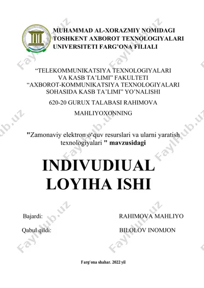 individual loyxa ishi — DOCX