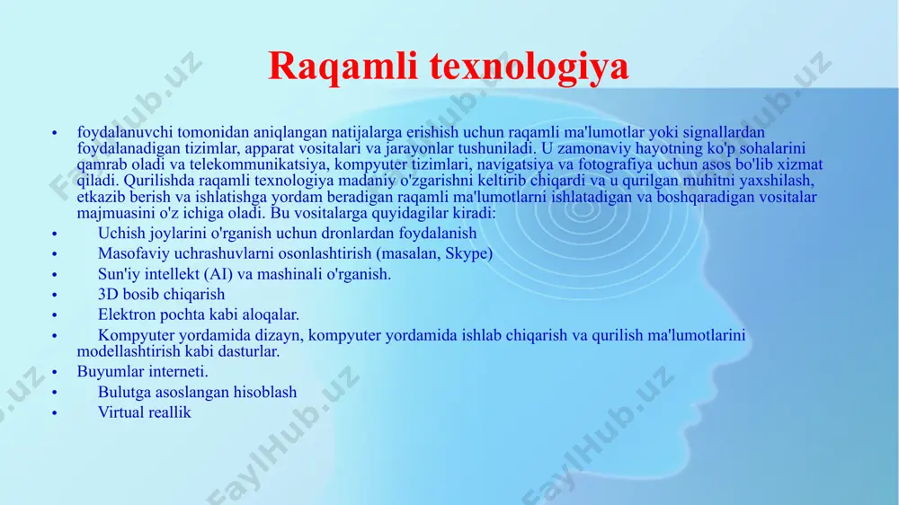 ari mumkin.bundan tashqari, mashinani o'rganish katta ma'lumotlar to'plamini tahlil qilishi va keng ko'lamli tushuncha berishi mumkin. hozirda biz mashinalarni o‘rganish va sun’iy intellekt biznesni faollashtirish uchun qanday qilib birgalikda ishlashi mumkinligini ko‘rib chiqmoqdamiz. hozirgi ilovalar sun'iy intellektning imkoniyatlari va funksiyalarini biznes talablarini qondirish uchun moslashtirish uchun to'liq tushunadigan echim etkazib beruvchilar uchun katta o'sish salohiyatini beradi. 3 sun’iy intellekt birinchi ai prototipi kompyuteri 1946 yilda aqsh armiyasining o'ta maxfiy loyihasi bo'lgan eniac doirasida paydo bo'lgan. u elektron hisoblash va boshqa ko'plab vazifalarda ishlatilishi mumkin edi; 1950 yilda alan tyuring kompyuterning aql -idrokini baholash testi paydo bo'ldi. olim uning yordami bilan kompyuterning odam kabi o'ylashga qodirligini aniqlashni taklif qildi; 1958 yilda amerikalik neyrofiziolog frank rozenblatt birinchi sun'iy neyron tarmoq perceptronni, shuningdek birinchi neyrokompyuter mark 1 ni ixtiro qildi; 1959 yilda amerikalik ai tadqiqotchisi marvin minski neyron tarmoqqa asoslangan birinchi kompyuter snarc ni yaratdi; xuddi shu yili uning hamkasbi artur semyuel mustaqil …