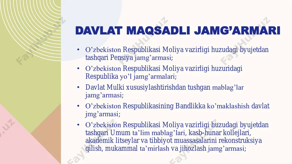 davlat maqsadli jamg'armalari - Page 5