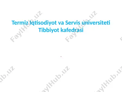 zamonaviy xirurgiyaning rivojlanish tarixi — PPTX