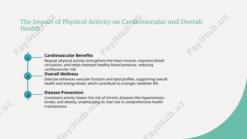 a sense of belonging and cultural heritage. community engagement sports programs promote interaction across diverse communities, strengthening social bonds, encouraging inclusivity, and supporting social stability nationwide. the impact of exercise on mental health and emotional well-being 1 mood regulation - exercise triggers the release of endorphins and neurotransmitters like serotonin, helping reduce stress, anxiety, and depression, thus enhancing emotional stability. 2 cognitive benefits - regular physical activity improves brain function, memory, and concentration, leading to better mental resilience and a positive outlook on life. 3 social connection - participating in team sports or group workouts fosters social bonds, reduces loneliness, and boosts self-esteem, contributing to overall mental well-being. how regular physical activity prevents chronic diseases: scientific insights vascular health metabolic regulation inflammation reduction regular physical activity improves endothelial function, reduces blood pressure, and decreases the risk of hypertension, thus lowering cardiovascular disease likelihood. exercise enhances insulin sensitivity, helps control blood …