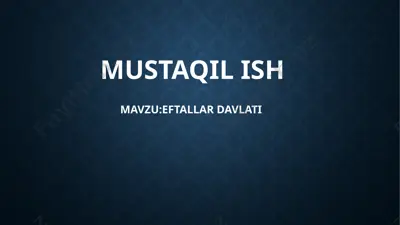 eftallar davlati — PPTX