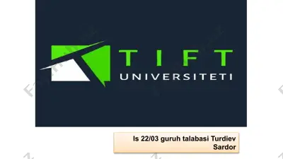 ochiq iqtisodiyot — PPTX