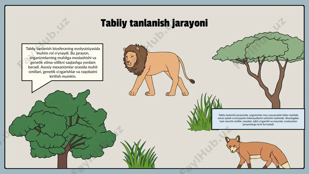 uhim ahamiyatga ega. 2. noosfera ilmiy tadqiqotlar va innovatsiyalar orqali tabiatga ta'sir ko'rsatadi, bu barqaror rivojlanish uchun yangi yechimlar taqdim etadi. 3. insoniyat noosferaning imkoniyatlaridan foydalangan holda, resurslarni muhofaza qilish va ularni barqaror boshqarish yo'llarini qidirmoqda. noosfera ekologik muammolarni hal qilishda bilim va aql-farosatning kuchini namoyish etadi. barqaror rivojlanish uchun noosferaning roli muhimdir, chunki u tabiat bilan hamkorlikda yangi yechimlar izlashga yordam beradi. ekologik bilimning oshishi noosferaning samaradorligini ta'minlaydi va insoniyatning kelajagini ta'minlaydi. noosferaning ekologik ta'siri noosferaning kelajagi noosferaning istiqboli innovatsiyalar va texnologiyalar inson aqlining roli noosferaning kelajagi insoniyatning aql va bilim darajasiga bog'liq. kelajakda noosfera yanada rivojlanishi, yangi g'oyalar va bilimlar orqali yangilanib turishi kutilmoqda. bu jarayonlar, insoniyatning atrof-muhitga bo'lgan munosabatini o'zgartirib, barqaror rivojlanishga olib kelishi mumkin. shuningdek, noosferaning rivojlanishi global muammolarga yechim topishda muhim rol o'ynaydi. 1. sun'iy intellekt va avtomatlashtirish jarayonlari noosferani rivojlantiradi. 2. yashil energiya va ekologik innovatsiyalar atrof-muhitni muhofaza qilishda muhim ahamiyat kasb etadi. 3. …
