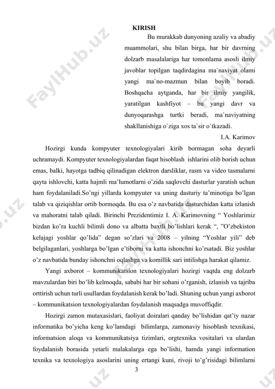 rs ishining vazifalari. algebraik tenglamalar sistemasini taqribiy yechish usullari o’rganiladi. usullar bir qancha misollarda ko’rsatiladi va misollarni yechish algoritmi ko’rsatiladi. kurs ishining ob’ekti va predmeti. algebraik tenglamalar sistemasi kurs ishining tadqiqot obyektidir. ushbu ishda algebraik tenglamalar sistemasini analitik va taqribiy yechish masalasi qaraladi. quyida masalaning qo’yilishi va uni yechishning ketma-ket algoritmi keltirilgan. i bob. algebraik tenglamalar sistemasini yechish usullari ko’plab amaliy masalalar algebraik tenglamalar sistemasini yechishga olib kelinadi. umumiy holda n noma’limli n ta algebraik yoki transendent tenglamalar sistemasi quyidagicha yoziladi: . (1.1) ushbu (1.1) sistemani vektor shaklida quyidagicha yozish mumkin: . (1.1) bu yerda t – argumentlarning vektor ustuni; ()t – funksiyalarning vektor ustuni; (…)t – transponirlash operatsiyasi belgisi. algebraik tenglamalar sistemasi yechimini izlash – bu bitta algebraik tenglamani yechishga nisbatan ancha murakkab masala. bitta tenglamani yechish uchun qo’llanilgan usullarni algebraik tenglamalar sistemasini yechishga umumlashtirish juda ko’p hisoblashlarni talab qiladi yoki uni amaliyotda qo’llab bo’lmaydi. xususan, bu oraliqni teng …
