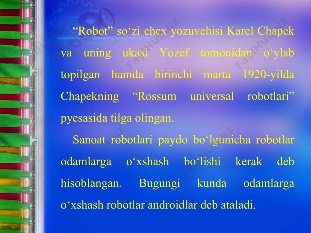 52-53-mavzu robotlarning atrof-muhit bilan o‘zaro aloqasi 5-sinf - Page 3