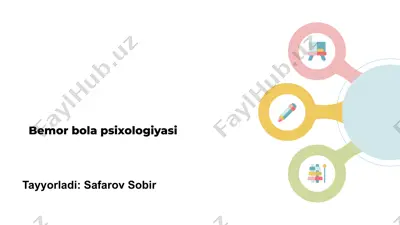 bemor bola psixologiyasi — PPTX