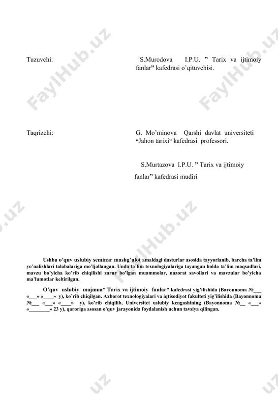 .,choriyev z.u. xronologiya va metrologiyа. –t., 2003. 7. rahmonqulova z.xronologiy. -t.:a.navoiy nomidagi davlat nashriyoti. 2006. 8. ahmedov a. ahmad al -farg‘oniy. -t.: o‘zbekiston milliy ensiklopediyasi. 1998. 9. abu rayhon beruniy. o‘tmish xalqlardan qolgan yodgorliklar. tanlangan asarlar. -t.:fan.1968. 10. mamadazimovm., ilyosov s. malikshoh erasi // fan va turmush. 2004. №4 -5. 43 b. 11. umar xayyom. navro‘znoma.tarjimon urfon otajon. -t.: mehnat. 1990. 12. hakimov m. turkiston xalqlari qo‘llagan taqvimlar. -t., 1999. 1. tarixning o‘rganishda maxsus tarixiy fanlar (yordamchi tarix fanlari)ning o‘rni va ahamiyati tarixning mazmun va mohiyatini o‘rganishda tadqiqotchi asosiy manbalar bilan birga qator maxsus va yordamchi tarix fanlarini. jumladan, xronologiya, numizmatika, metrologiya, paleografiya, toponimika, tarixiy geografiya, sfragistika, geneologiya kabifanlarini chuqur bilishi zarur. ushbu sohalar alohida o‘z ilmiy yo‘nalishiga ega bo‘lib, bir-biri bilan uzviy bog‘langan va manbashunoslikni tashkil etadi va tarixni chuqur o‘rganishga qaratilgan. mazkur fanlarni an’anaviy tarzda “yordamchi tarix fanlari” deb ataymiz. yordamchi tarix fanlariga nisbatan “maxsus tarixiy fanlar” iborasi …