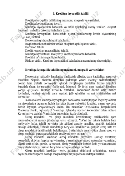 kreditga layoqatlik tahlili — PDF