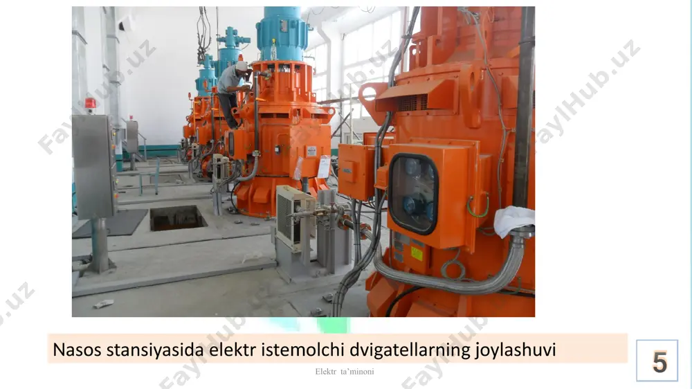 - ishchi mashina va elektr motorining quvvatlari nomutanosibligi natijasida yuzaga keluvchi yuklanish koeffitsenti. elektr ta’minoni 29 elektr ta’minoni adabiyotlar: 1. toshpo‘latov n.t. – «suv xo‘jaligida elektr ta’mnoti» darslik. toshkent, tiqxmmi 2019 y.-451 b. 2. и.а. будзко, н.м. зуль-«электроснабжение сельского хозяйства» москва, колос 2005 г. – 496 с. 3. donald l, basham p.e. - elektrical pover sypply and distribution. ufc-3-550-03fa, usa 2005. 4. э.а. киреев. электроснабжение и электрооборудование цехов промыщленных предприятий. москва. кнорус. 2011 г. 368 с. 6. и.а. будзко, ю.в. гессен, м.с. левин - «электроснабжение сельскохозяйственных предприятий и насленных пунктов» м. колос 2011 г.-256 с. 7. «приборы и средства диагностики электрооборудования и измерений в системах электроснабжения» справочное пособие. под.ред. в.и. григорьева.-м.: колос, 2006 г.-272 стр. 8. https://www.youtube.com/watch?v=wt1v-gevn7e&list=plcd9ulypxqyefozuozfodcmdeqem-wjyl 30 elektr ta’minoni nusratullo tashpulatov, [06.06.2023 13:19] https://www.youtube.com/watch?v=xoh7ysf5i-c&list=plcd9ulypxqygkykwvzlmifhexrmax0tgb nusratullo tashpulatov, [06.06.2023 13:19] https://www.youtube.com/watch?v=wt1v-gevn7e&list=plcd9ulypxqyefozuozfodcmdeqem-wjyl «elektr ta’minoni va qayta tiklanuvchan energiya manbalari» kafеdrasi dotsenti toshpo’latov nusratillo telmanovich e'tibоringiz uchun rahmat!  + 998 90 189-50-74 …