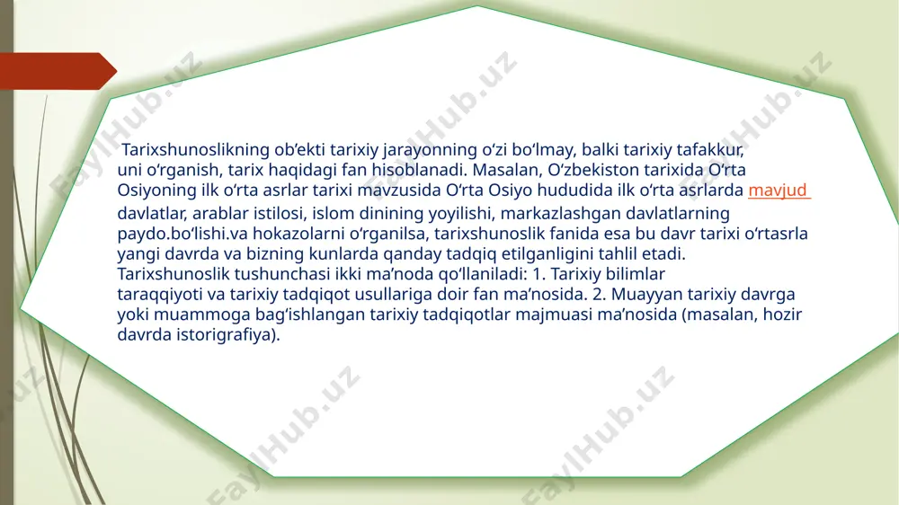 tarixshunoslik fanining maqsad va vazifalari - Page 4