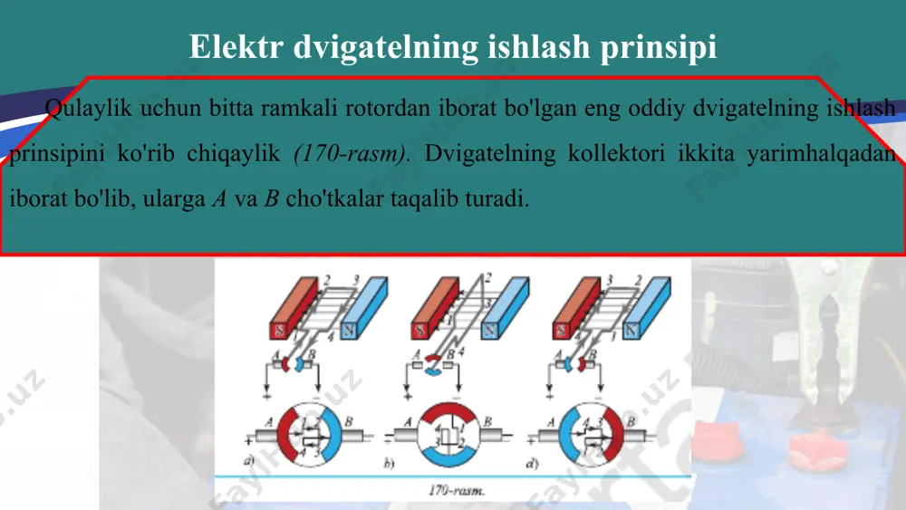 o'zgarmas tok elektr dvigateli 8 - sinf - Page 4