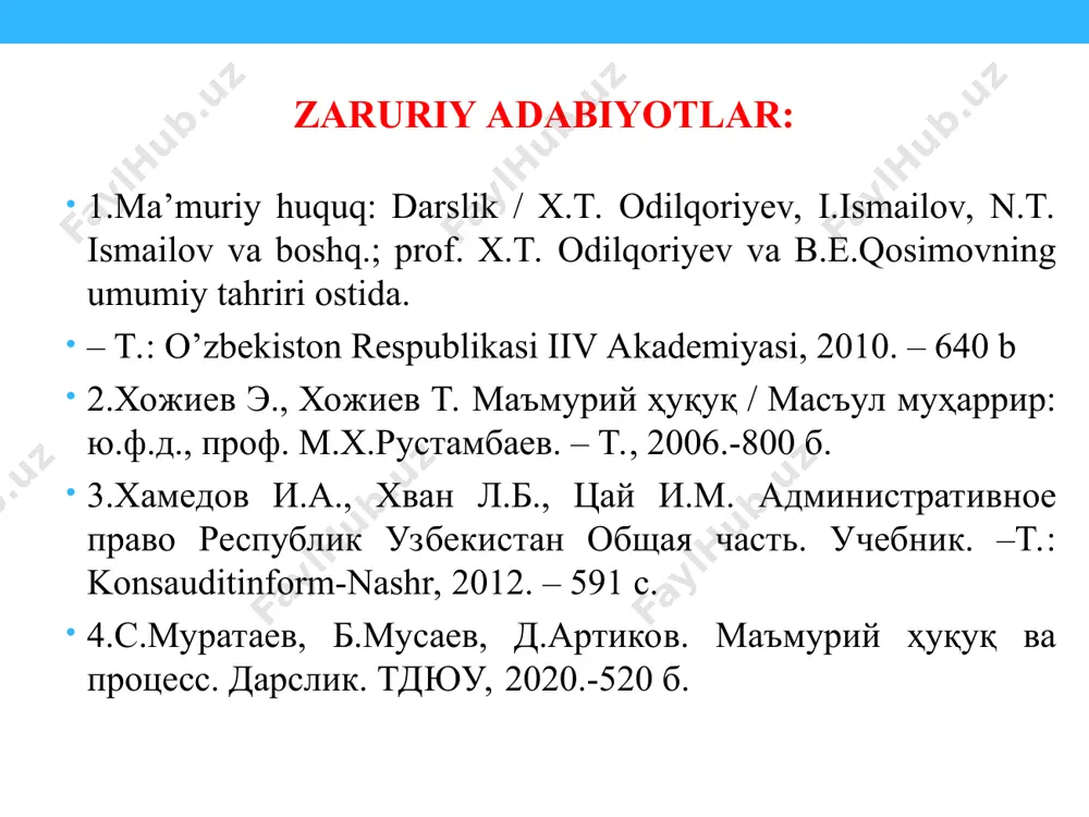 umumiy ma'muriy huquqqa kirish - Page 4