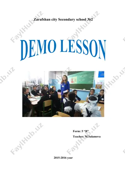 demo lesson — DOCX