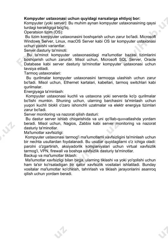 ayyor kompyuter majmualarini sotadi. saytdan tovarlarga buyurtma berish va telegram chat - do'kon maslahatchilari sizga kompyuter tanlashda va o'yinlar olamini kashf qilishda yordam beradi. andijondagi itshop do‘konlari assortimenti: assambleyalardagi o'yin kompyuterlari; o'yin protsessorlari, anakartlar va operativ xotira; so'nggi avlod video kartalari; har qanday byudjet uchun tashqi qurilmalar: minigarnituralar, sichqonchalar, klaviaturalar, mikrofonlar, rul va joystiklar; periferik aksessuarlar: pantograflar, tugmachalar, bilakchalar, siljishlar va tutqichlar; bozor yetakchilaridan o‘yin monitorlari: gigabyte, msi, samsung, zowie, lg va o‘z brendi – pixel; monitor aksessuarlari: ulagich va tozalash vositalari; qulay o'yin uchun mebel - o'yin stullari va stollari; tarmoq uskunalari - routerlar, modemlar, kuchaytirgichlar; audio uskunalar: tizimlar, sabvuferlar va ovoz kartalari; sony playstation 5 va xbox konsollari, shuningdek joystiklar; itshop - bu kompyuter uskunalarini sotish va texnik xizmat ko'rsatishda katta tajribaga ega bo'lgan professionallar jamoasi. bizning vazifamiz - kompyuter uskunalarini sotishdan tortib it sohasida to'liq xizmat ko'rsatishgacha bo'lgan keng turdagi xizmatlarni taqdim etishdir. biz mijozlarimizga tayyor echimlarni …