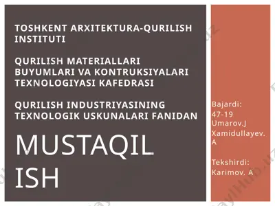 beton qorishtirgichlar — PPTX