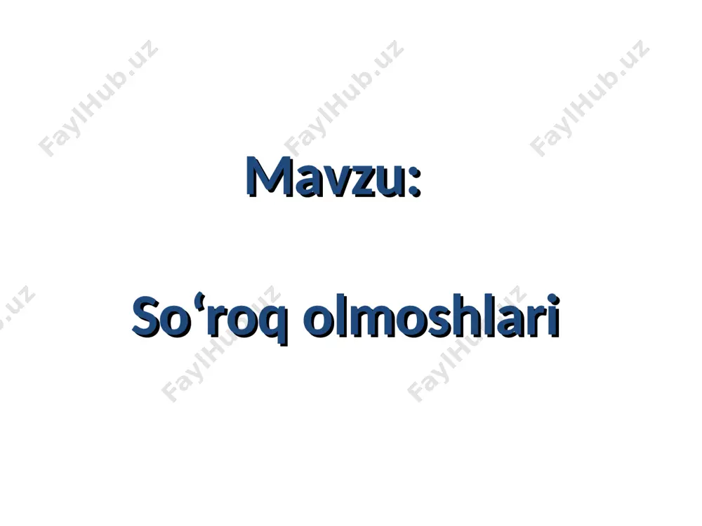 "so’rog olomoshlari" slaydlari - Page 2
