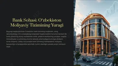 bank sohasi bo'yicha taqdimot — PDF