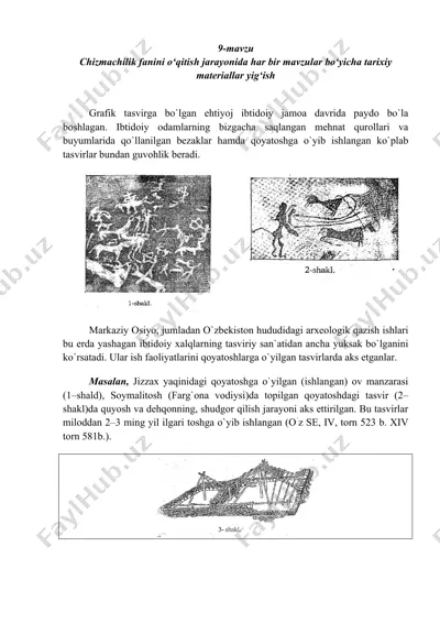 ibtidoiy medeniyatlar tarixi — DOC
