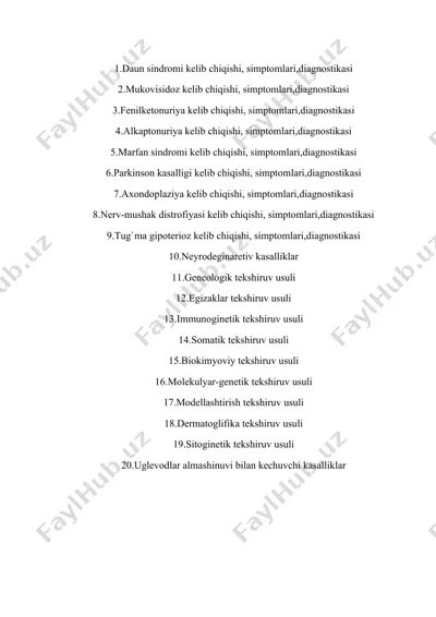 parkinson kasalligi — DOCX