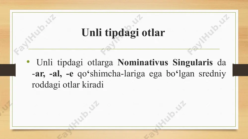 iii-turlanishdagi unli tipdagi otlar - Page 2