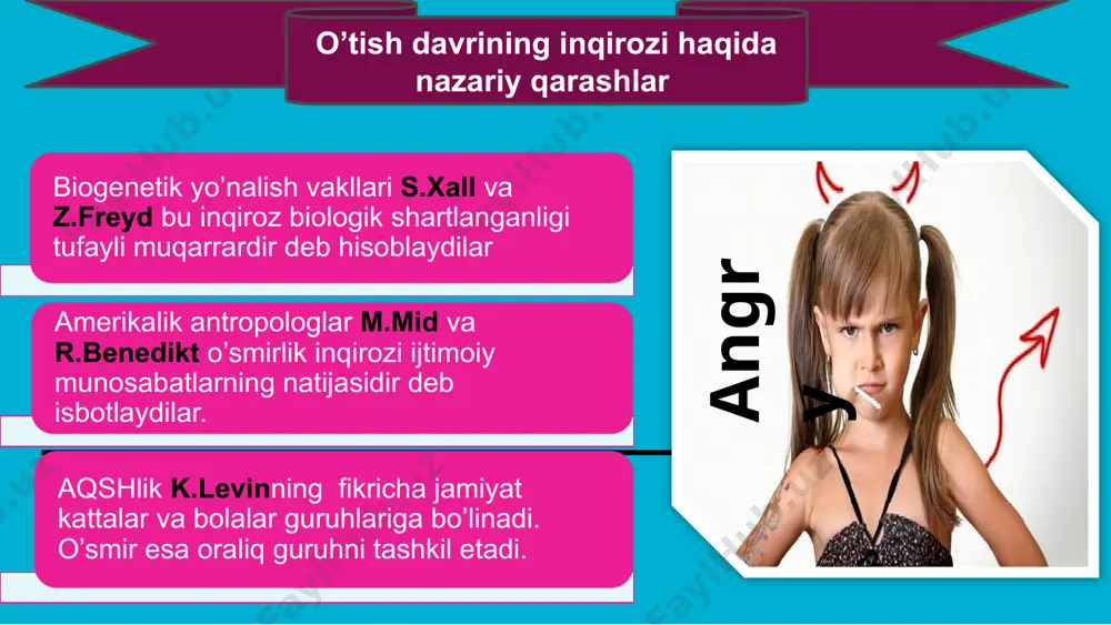 psixologik inqiroz va o'smirlik davridagi o'zgarishlar - Page 5