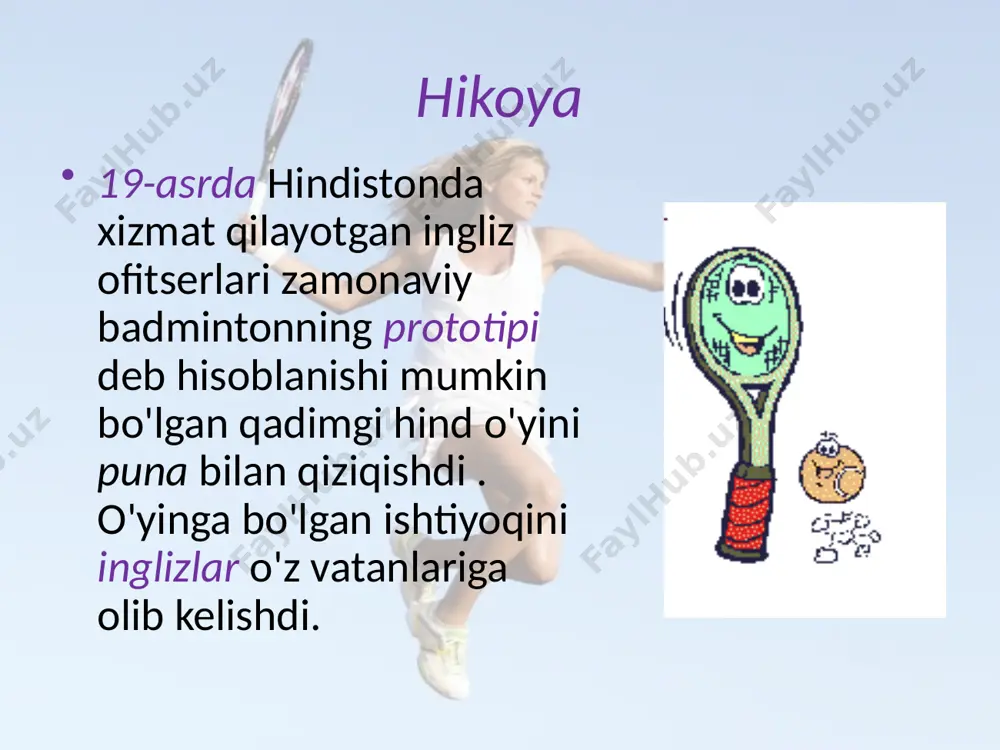 badmintonning asosiy jihozlari - Page 5