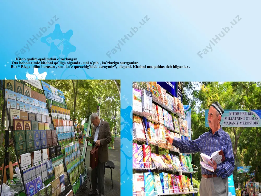 "kitobim, jon kitobim" mavzusidagi bir soatlik dars ishlanmasi - Page 5