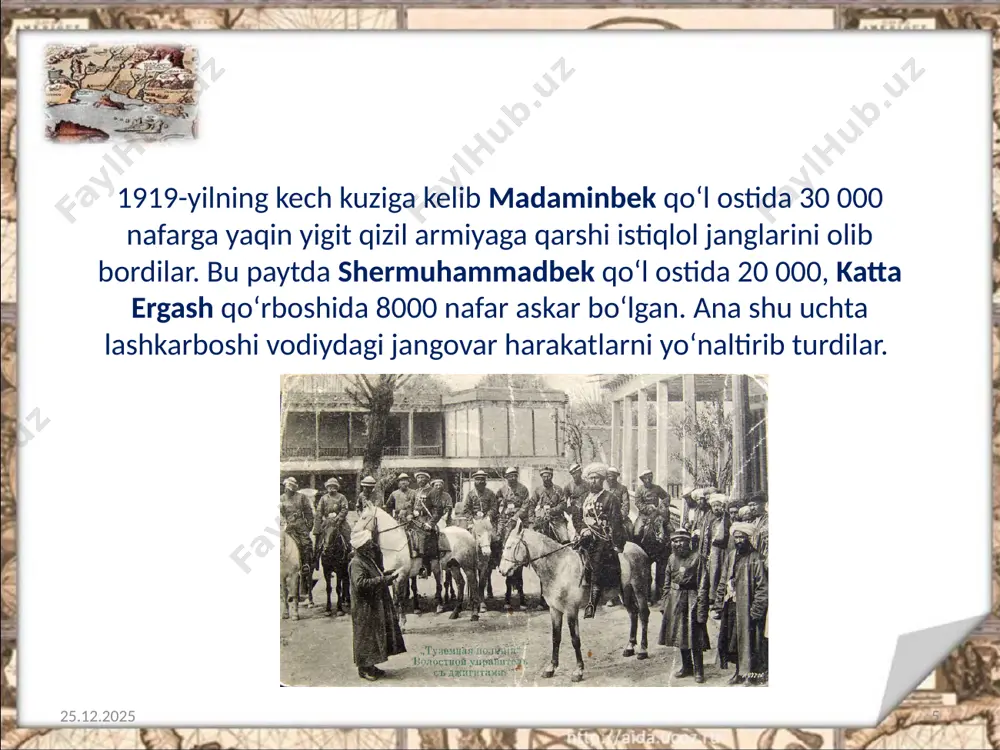 turkiston assrda sovet hokimiyatiga qarshi qurolli harakatlar. 10- sinf - Page 5