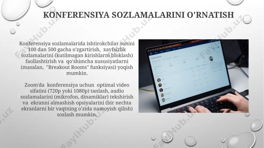 zoom platformada konferensiyalarni yaratish va boshqarish - Page 5