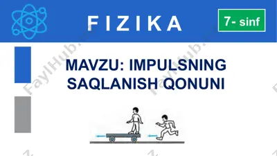 impulsnig saqlanish qonuni — PPTX