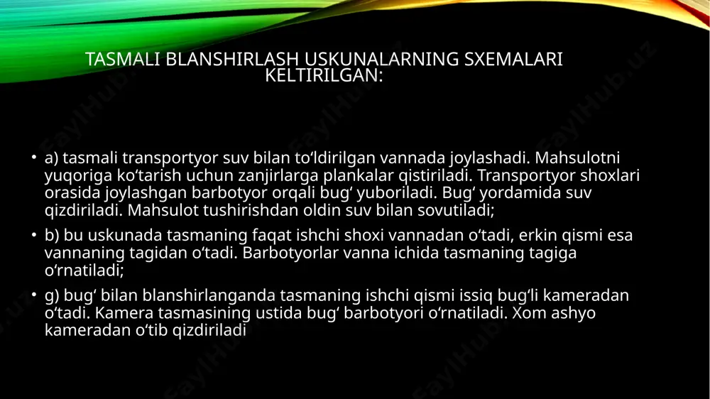blanshirlash aparatining tuzilishi va ishlash prinsipi - Page 4