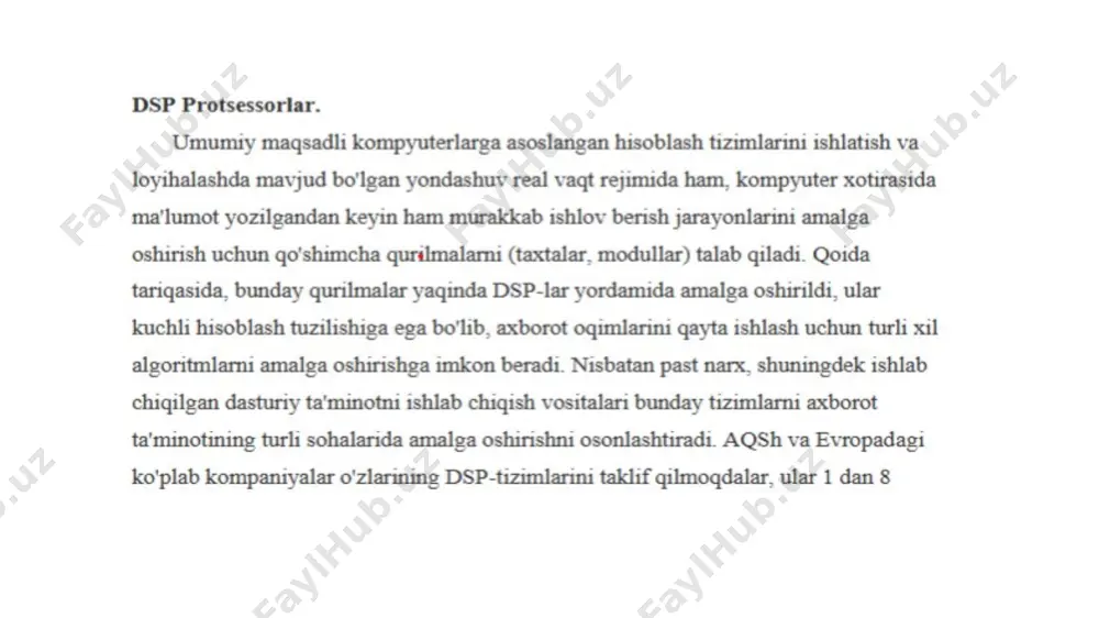 signal protsessorlari (dsp) va boshqaruv tizimlari - Page 5