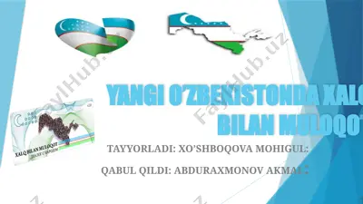 yangi o’zbekistonda xalq bilan muloqot — PPTX
