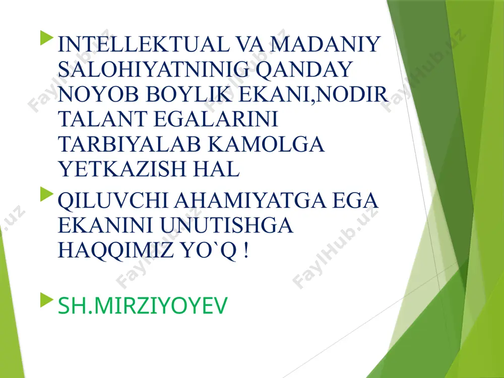 g bir qismidir. axloq qoidalarini buzish juda og'ir jinoyat hisoblanadi - kasb doirasida va ba'zan qonun bilan ham jazolanadi. ilmiy halollik olimlar, masalan, ma'lumotlarni to'qib chiqarish, “kesib olish", “uhlatish", yo'q qilish yoki noto'g'ri taqdim etish orqali ilmiy firibgarlikka yo'l qo'ymasliklari kerak. olimlar yangi g'oyalarni ta'qib qilishda va eskilarini tanqid qilishda va o'zlari qiziq bo'lgan har qanday narsa bo'yicha tadqiqot olib borishda erkin bo'lishi kerak. ochiqlik plagiat qasddan plagiat yozuvchi ataylab matnni boshqa mualliflarning asarlaridan tegishli baho bermasdan ko'taradi. ikki nusxadagi nashr muallif ilgari chop etilgan asarni asl nusxadagidek nashrga taqdim etadi. o'z-o'zidan plagiat yozuvchi oldingi qo‘lyozmaning katta qismlarini so‘zma-so‘z yangi qo‘lyozmaga ko‘chiradi. tezis va ilmiy maqola yozish uslubiyati мa’lumki, bakalvriat, magistratura ta’lim tizimini isloh qilish vo’nalishlaridan biri bo’lib, bunda talabalarni ilmiy faoliyatga tayyorlash, shu jumladan qisqa ilmiy xabar (tezis) va ilmiy maqolalar yozishga o’rgatish bu sohaning muhim vazifalaridan biridir. maqolamizni yozishdan maqsad ilm bilan shug’ullanuvchi bo’lg`usi tadqiqotchilarga ilmiy xabar (tezis) …
