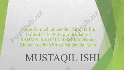 o`qituvchi qalb me`mori — PPTX