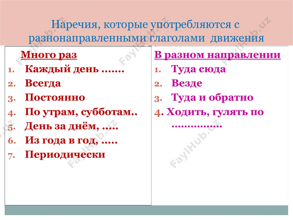 ёс свои игрушки. борис вошёл в комнату. андрей вышел из комнаты. если будете на нашей улице, заходите к нам в гости. девочка перешла через дорогу и пошла к магазину. 29 cамолёт в пятницу прилетает в 5 вечера, а в субботу в 6. сегодня самолёт прилетает в 3 часа дня. папа прилетит в 7 часов утра. каждое утро внук прибегает к бабушке за конфетами. сейчас мой сын прибежит из школы, возьмёт книги и убежит в библиотеку. он обычно приходит в 4 часа дня. сегодня она придёт рано. моя дочка приносит из школы только хорошие оценки. на твой день рождения я принесу русскую музыку. каждый день поезд из нью йорка приезжает в час дня. этот поезд приезжает в 2 часа дня. поезд из бостона приедет в 8 часов вечера. 30 спасибо за внимание! audio1.bin image3.gif image4.gif image5.gif image6.gif image7.gif audio2.bin image8.gif image9.gif image10.gif audio3.bin image11.gif image12.gif image13.gif audio4.bin image14.gif image15.gif audio5.bin image16.gif …