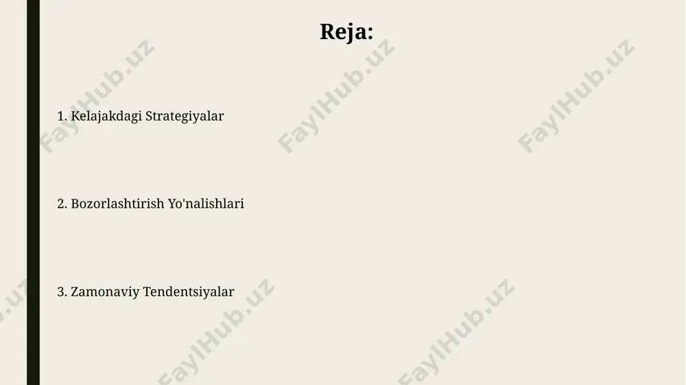 arni keltirib chiqarishi mumkin. e-tijorat va onlayn savdo ўзбекистондаги онлайн-дўконларнинг 70% дан ортиғи ижтимоий тармоқлар орқали реклама қилади, бу эса facebook ва instagram каби платформалардаги мақсадли реклама кампанияларининг самарадорлигини оширди. 2023 йилда ўзбекистонда электрон тижоратнинг ҳажми 25% га ошди, бу эса онлайн бозорларнинг, хусусан тошкент ва самарқанд шаҳарларидагиларнинг, тез ривожланишини кўрсатади. tarkib marketingining ahamiyati o'zbekiston bozorida 2023-yilda tarkib marketingi (content marketing) 30% ga o'sdi, bu esa mijozlar bilan samarali aloqa o'rnatish va 100 000 dan ortiq yangi mijozlarni jalb qilish imkonini berdi. toshkentdagi kompaniyalarning 75% dan ko'prog'i tarkib marketingini ijtimoiy tarmoqlarda reklama qilish bilan birgalikda qo'llaydi, bu esa konversiya stavkasini 15% ga oshirdi. raqamli marketingning yetakchi yo'nalishlari 2024-yilga kelib, o'zbekistondagi raqamli marketing byudjetlarining 30% dan ortig'i influencer marketingga yo'naltirilishi kutilmoqda, bu esa toshkentdagi marketing agentliklari uchun yangi imkoniyatlar yaratadi. samarqand va buxoro kabi yirik shaharlarda geolokatsiya asosidagi reklama kampaniyalarini qo'llash orqali 15% gacha konversiya o'sishini kuzatish mumkin, bu esa mahalliy …