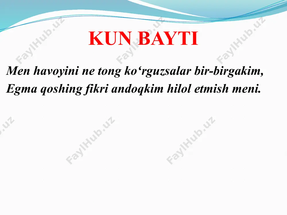 rashlar alisher navoiy ilmi badi’ga doir maxsus asar yaratmagan boʻlsa-da, oʻzining «majolis un-nafois», «xamsa», «mahbub ul-qulub», «muhokamat ul-lugʻatayn» va boshqa koʻplab asarlarida ilmi badi’ning ba’zi nazariy jihatlariga toʻxtalib oʻtadi. «muhokamat ul-lugʻatayn»da «tarsi’ san’atikim, matla’dan oʻzga baytda boʻla olmas, ul qasidaning agarchi mustaxraj matla’yi rostdur, ammo asli matla’da avvalgi misraning bir lafzida takalluf qilibdur va matla’yi budurkim, bayt: safoi safvati roʻyat birext obi bahor, havoi jannati koʻyat bibext mushki tator (mazmuni: pokiza yuzingning sofligi bahor suvini toʻkdi. jannatdek manzilingning havosi xushboʻy hid taratdi). navoiy bu oʻrinda forsiygoʻy adib salmon sovajiy (1310 – 1376)ning qasidasi haqida fikr yuritib, uning matla’sida tarsi’ san’ati bilan bogʻliq asosiy mezon, ya’ni ikki misradagi barcha soʻzlarning oʻzaro ohangdosh boʻlish qoidasi bir juflikda (obi – mushki) buzilganligini ta’kidlaydi. ushbu matla’ga javob yozgan aksar shoirlar muddaoga erisha olmay pand yeganlarini, oʻzi esa unga javobiya tarzida quyidagi baytni bitganligini faxriya tarzida shunday bayon qiladi: «bu matla’ga tatabbu’ qilgʻon koʻp suxanvarlar …