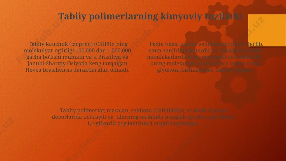 tabiiy polimerlarning olinishi - Page 4