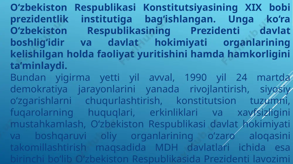 o‘zbekiston respublikasida prezidentlik institutining joriy etilishi - Page 4