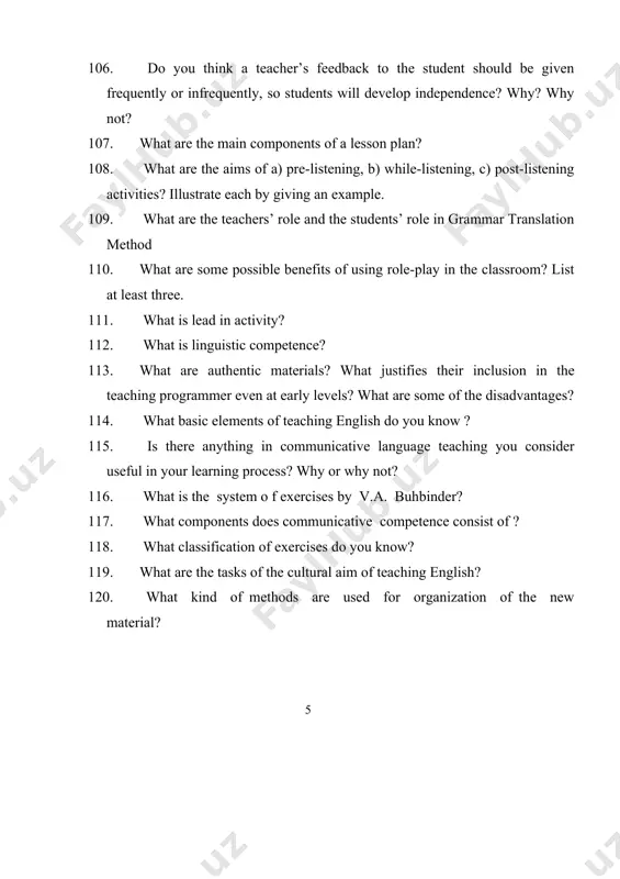 final assessment questions for the third year students - Page 5