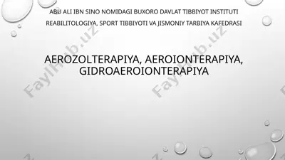 aeroionoterapiya — PPT