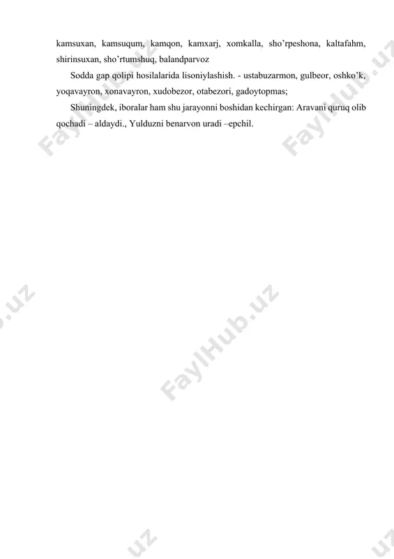 so’z birikmasi va gap qolipi hosilalarida leksemalashish - Page 2