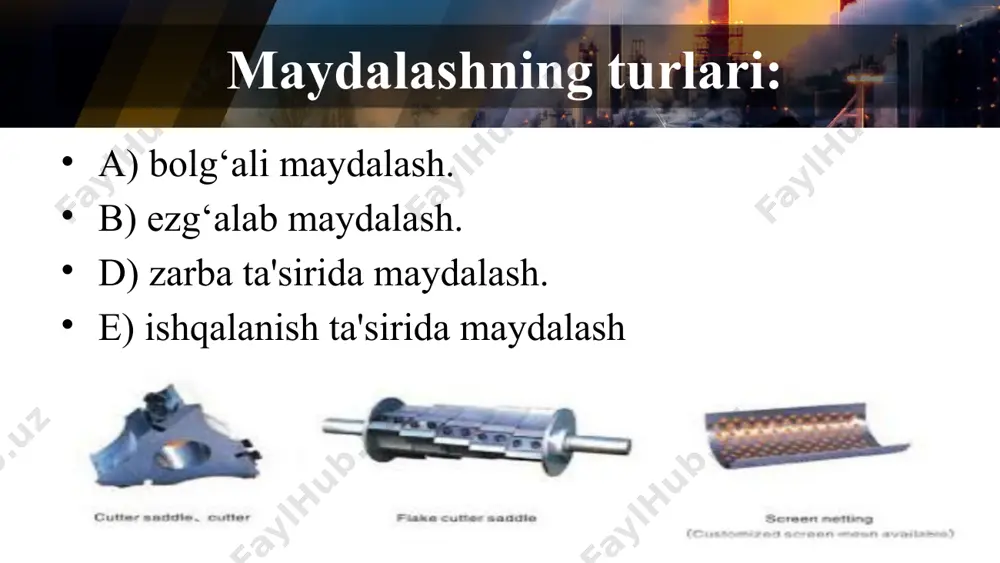 nodir metallarni qayta ishlash usullari haqidagi taqdimot - Page 5